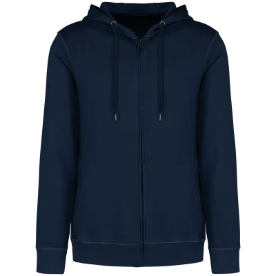 Sweat-shirt écoresponsable zippé à capuche French Terry unisexe