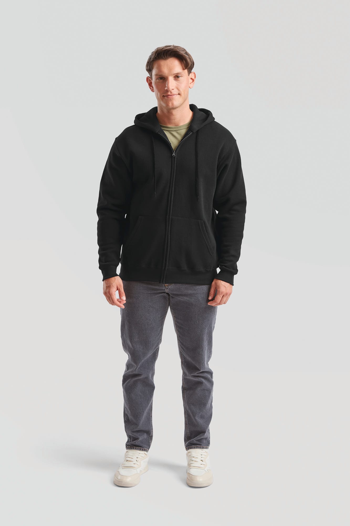 Sweat-shirt homme zippé capuche Classic (62-062-0)