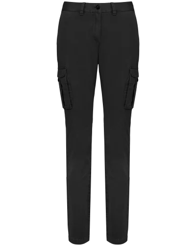 Pantalon cargo écoresponsable délavé femme