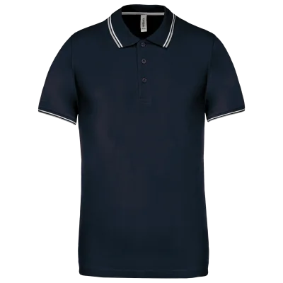 Polo maille piquée manches courtes homme