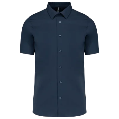 Chemise coton / élasthanne manches courtes