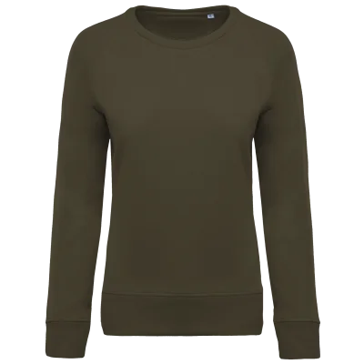 Sweat-shirt Bio col rond manches raglan femme