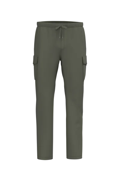 Pantalon cargo écoresponsable délavé French Terry homme