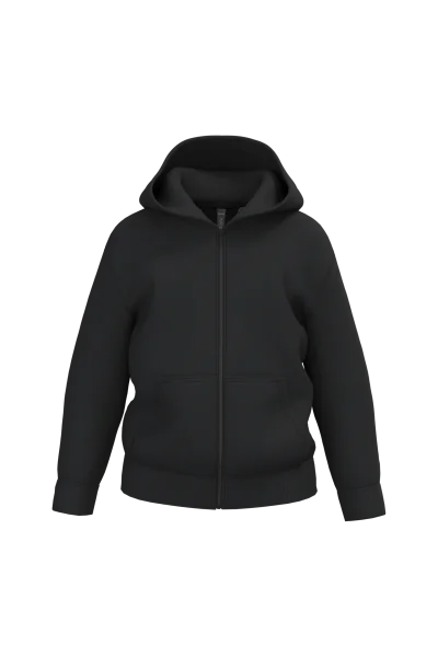 Sweat-shirt recyclé zippé à capuche enfant