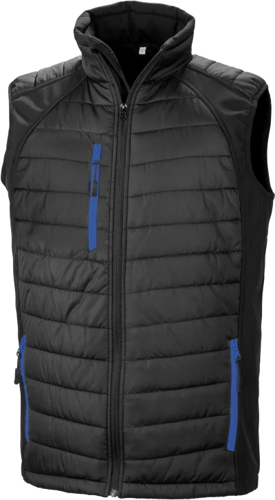 Gilet softshell rembourré black compass recyclé
