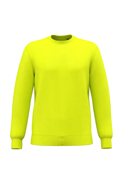 Sweat-shirt recyclé col rond unisexe