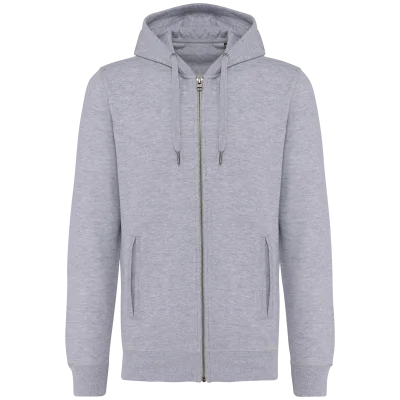 Sweat-shirt french terry écoresponsable zippé à capuche unisexe