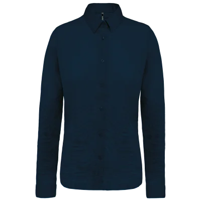 Chemise popeline manches longues femme