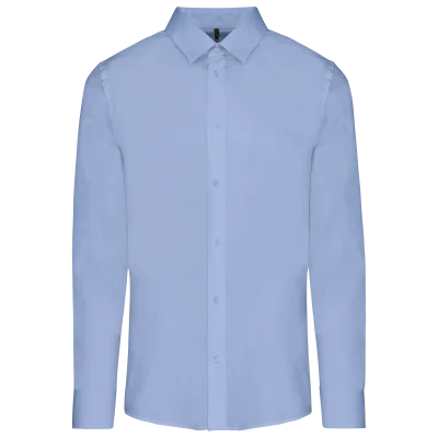 Chemise popeline manches longues homme