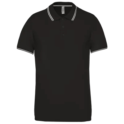 Polo maille piquée manches courtes homme