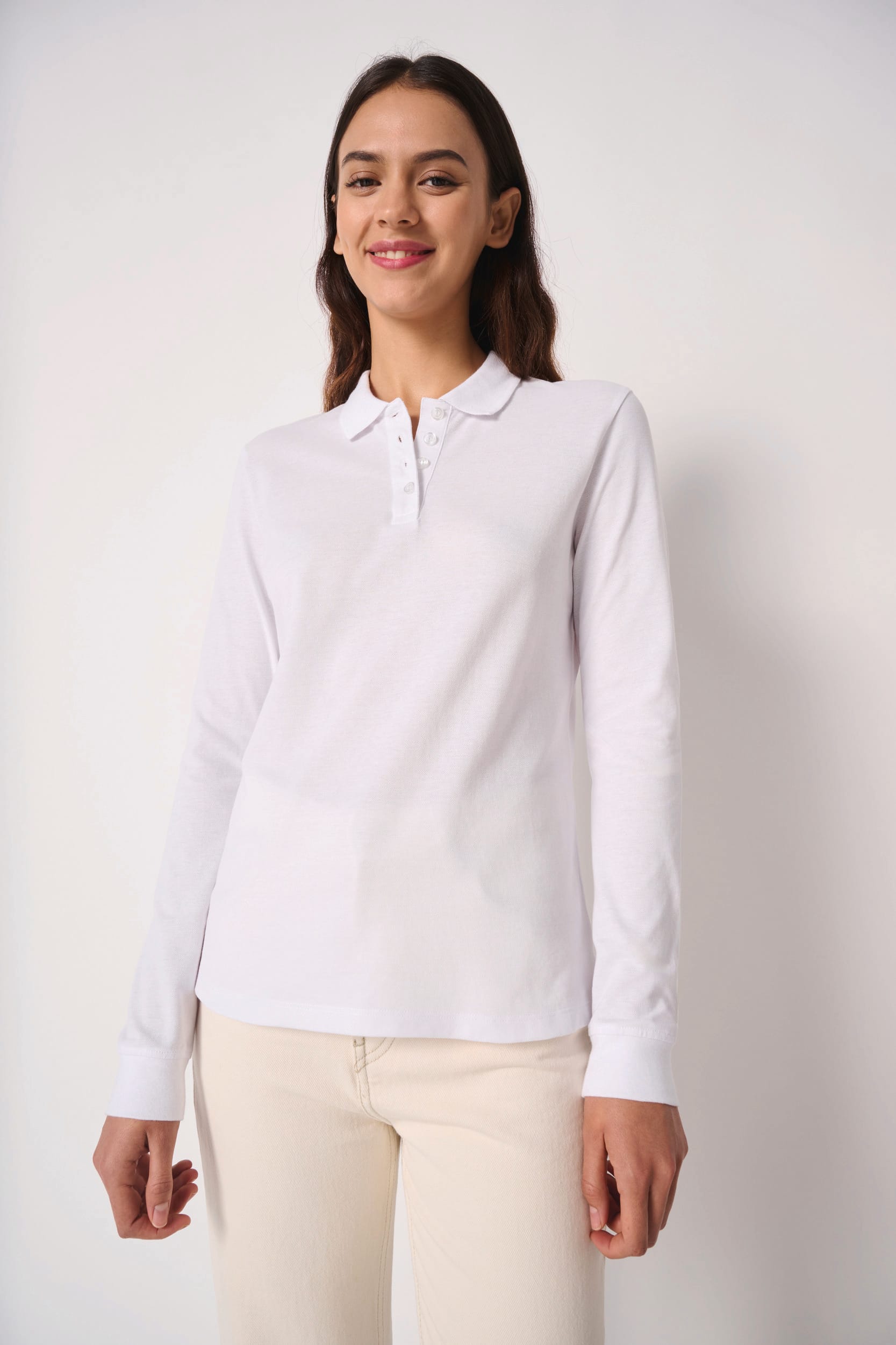 Polo piqué LSL femme
