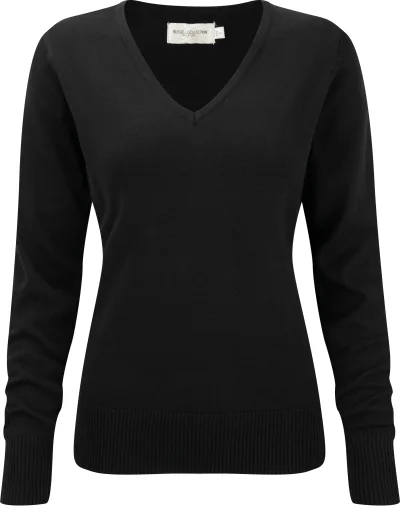 Pullover femme col v