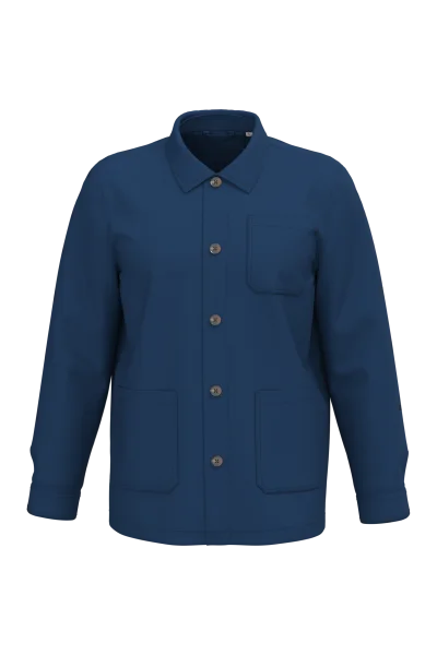 Veste worker écoresponsable délavée unisexe