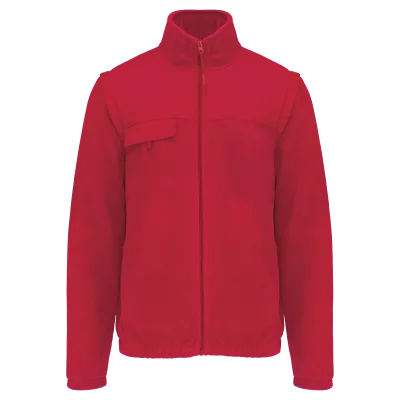 Veste polaire manches amovibles homme