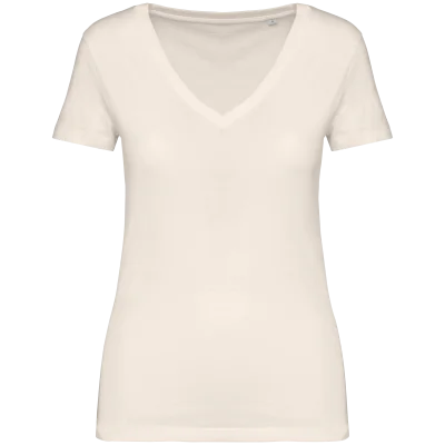 T-shirt écoresponsable col V femme