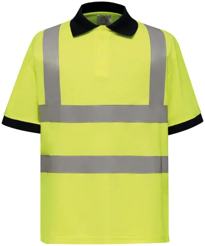 Polo manches courtes haute visibilité