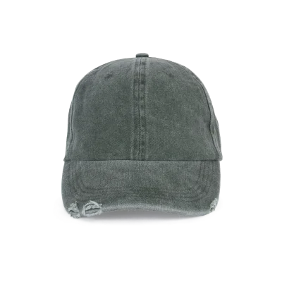 Casquette vintage effet déchiré - 6 panneaux