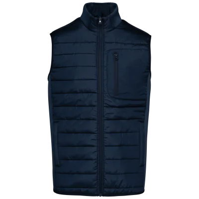 Bodywarmer bi-matière homme