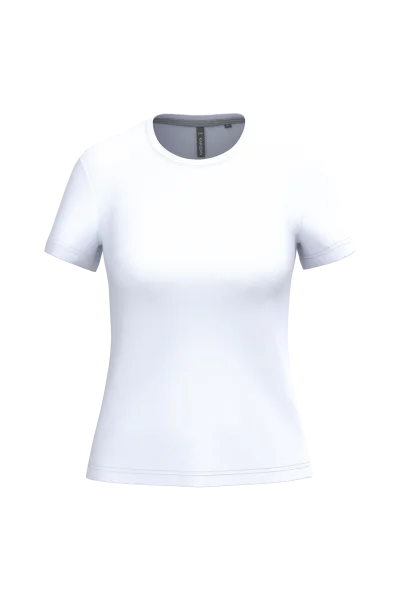 T-shirt col rond manches courtes femme