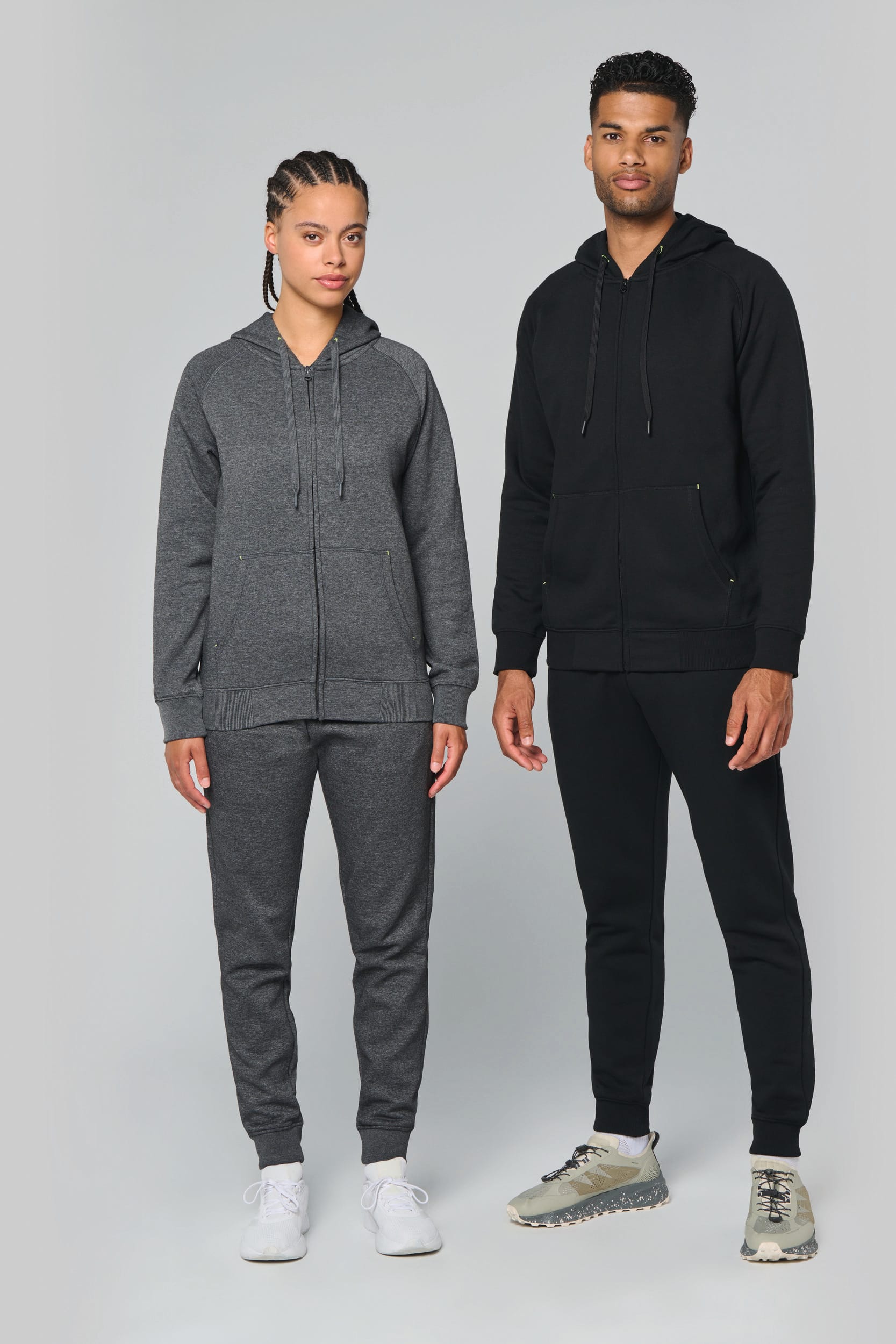 Veste zippée à capuche unisexe