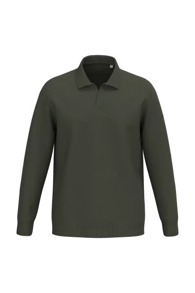 Pull homme à col polo