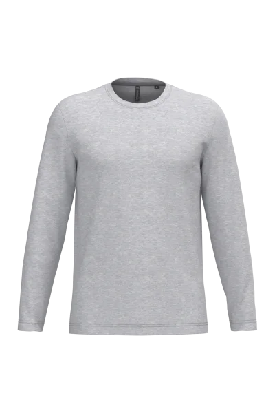 T-shirt col rond manches longues homme