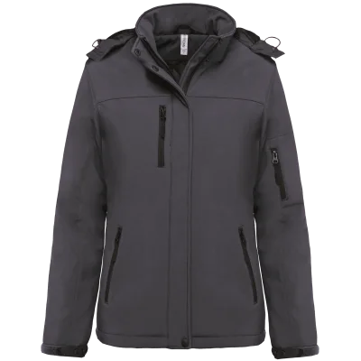 Parka softshell doublée capuche femme