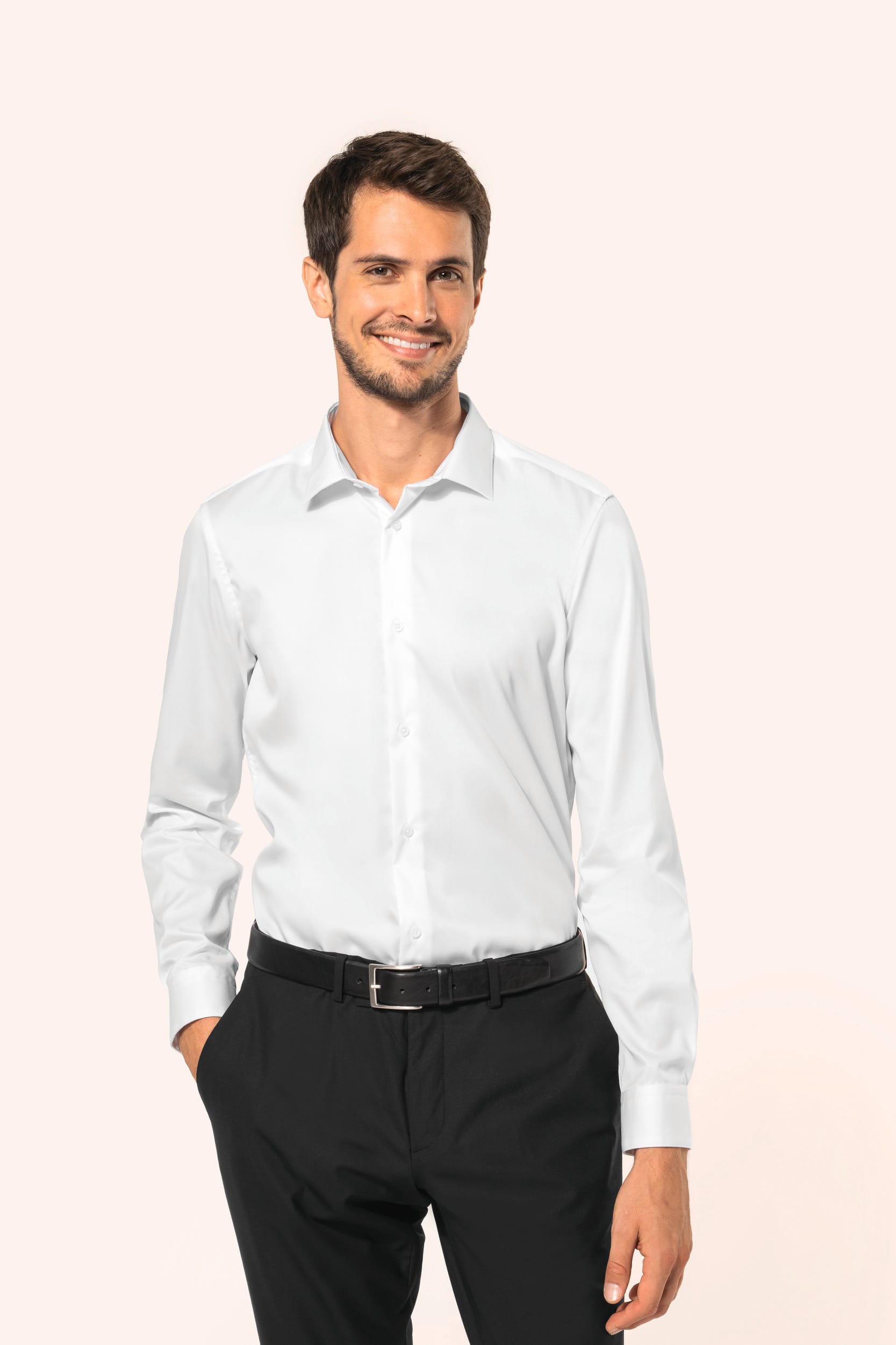 Chemise twill manches longues homme