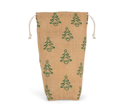Porte-bouteille avec motifs de Noël
