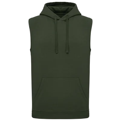 Sweat-shirt à capuche sans manches unisexe