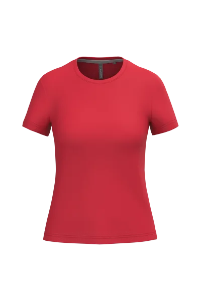 T-shirt col rond manches courtes femme