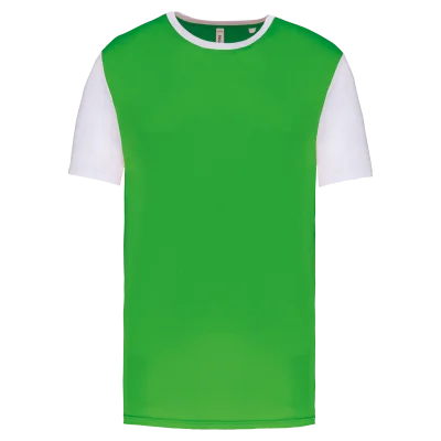 Maillot multisport manches courtes bicolore unisexe