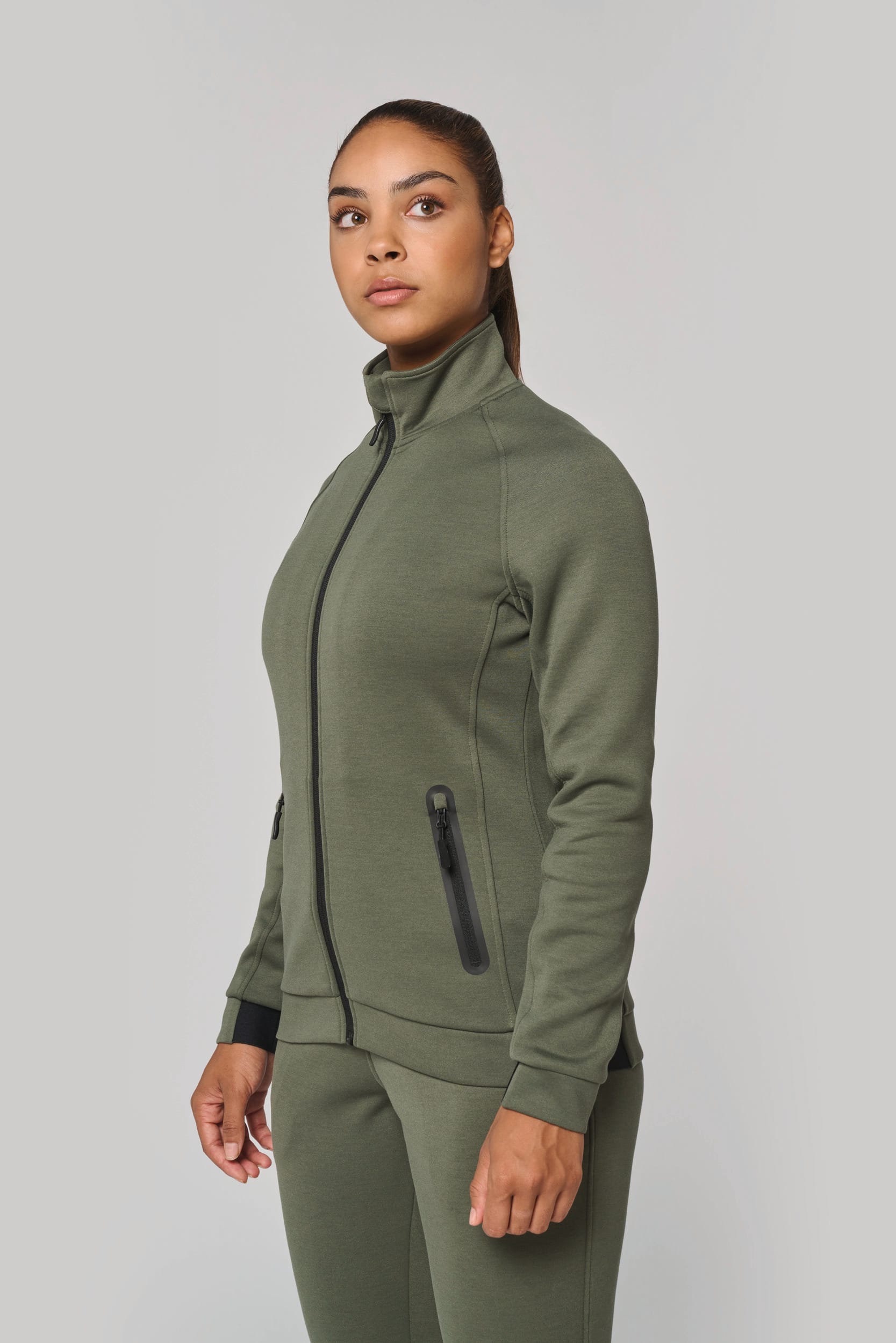 Veste à col montant femme