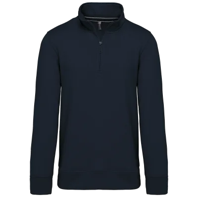 Sweat-shirt col zippé homme