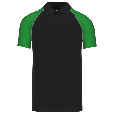 Polo baseball manches courtes