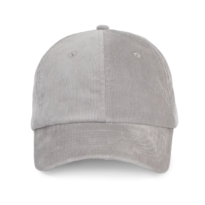 Casquette en velours profil bas
