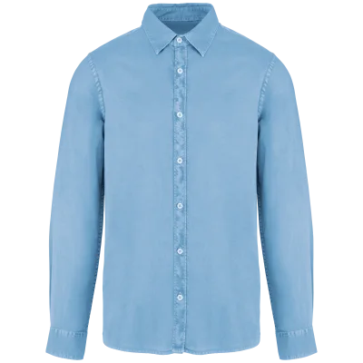 Chemise écoresponsable délavée homme