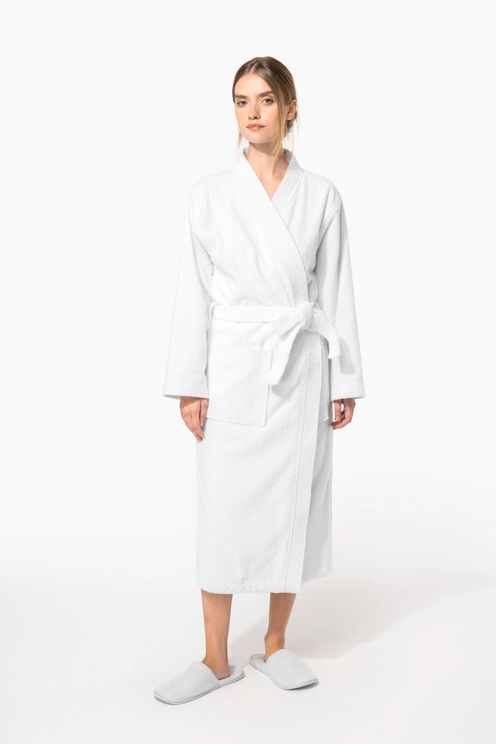Peignoir col kimono