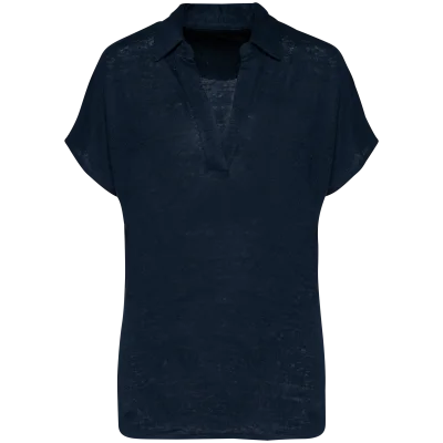 Polo en lin femme