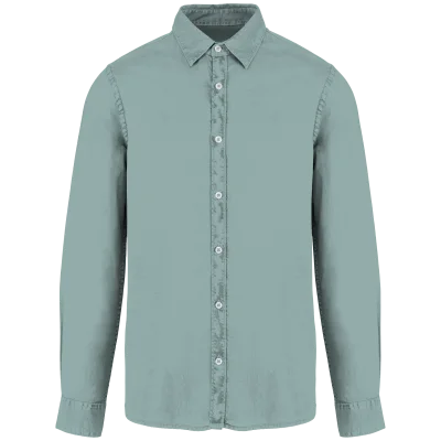 Chemise écoresponsable délavée homme