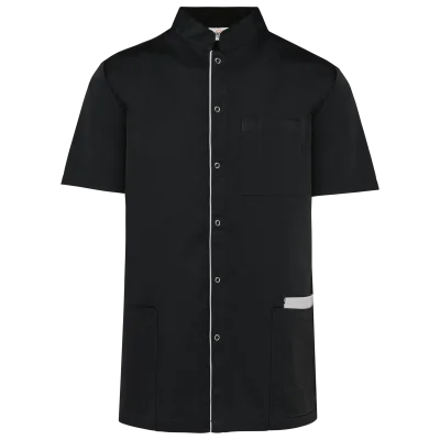 Blouse polycoton avec boutons-pression homme