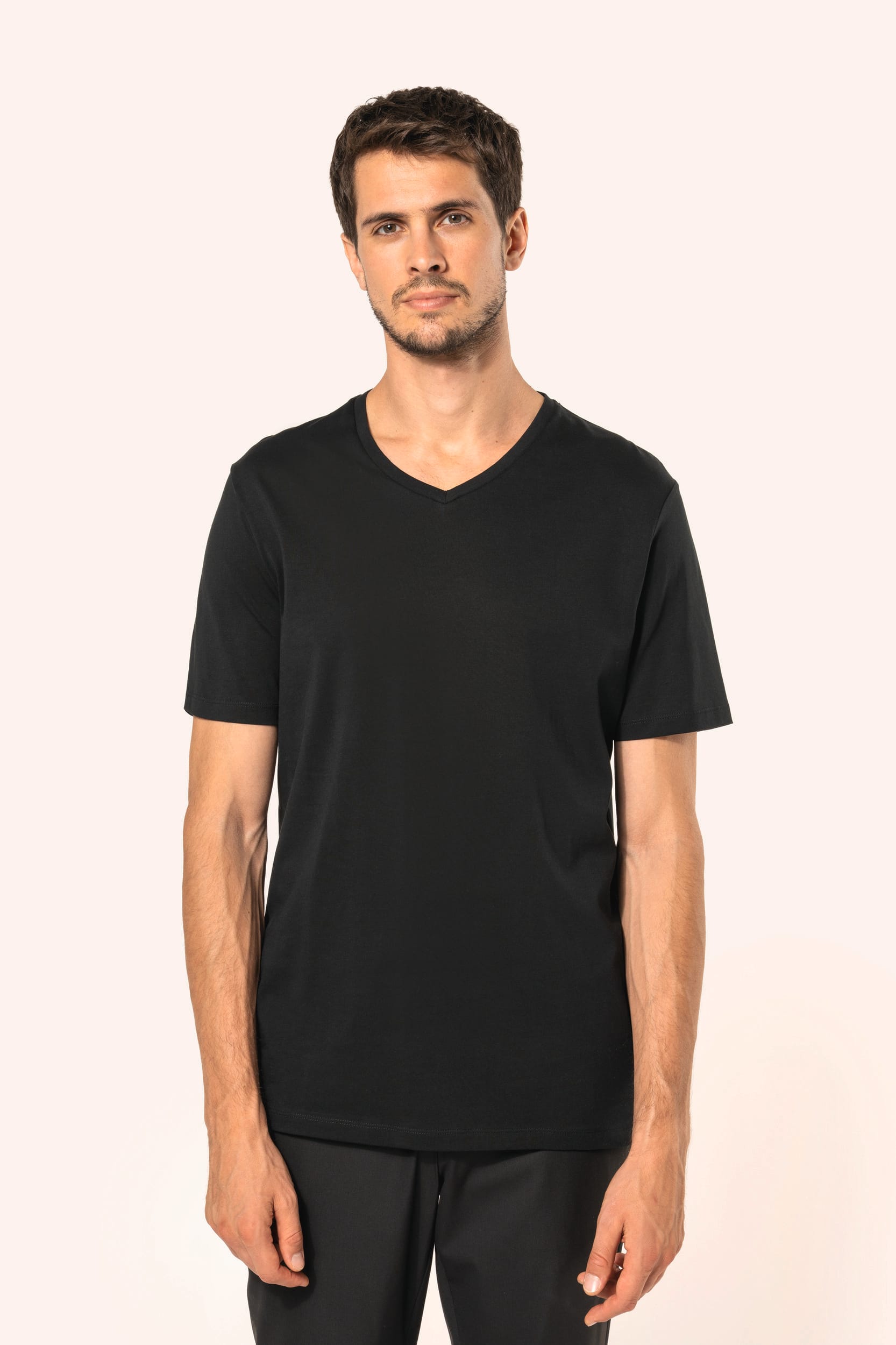T-shirt Supima® col V manches courtes homme