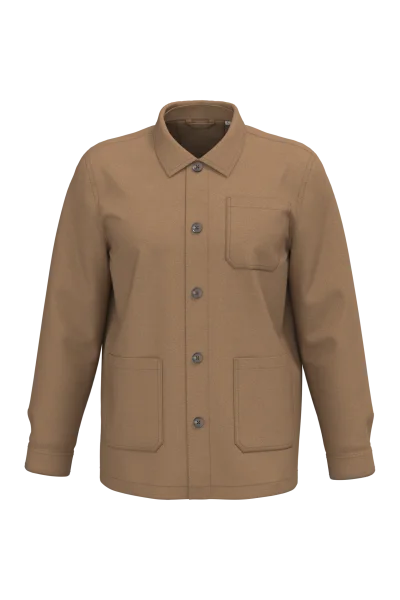 Veste worker écoresponsable délavée unisexe