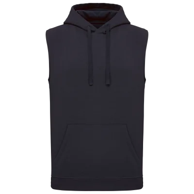 Sweat-shirt à capuche sans manches unisexe