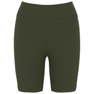 Short écoresponsable côtelé femme