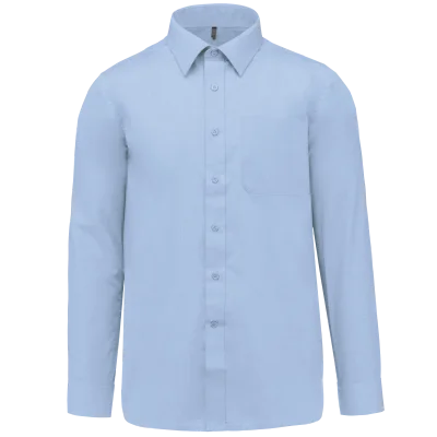 Chemise popeline polycoton entretien facile homme