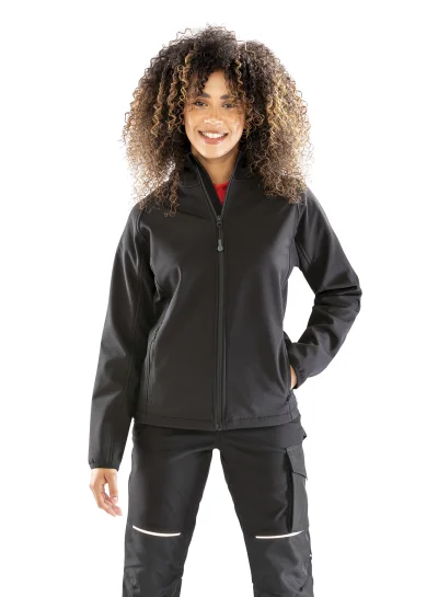 Veste softshell recyclée 3 couches à capuche femme