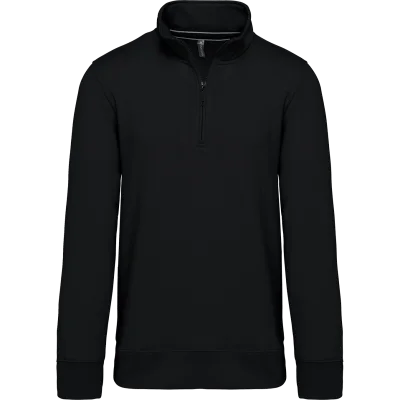Sweat-shirt col zippé homme