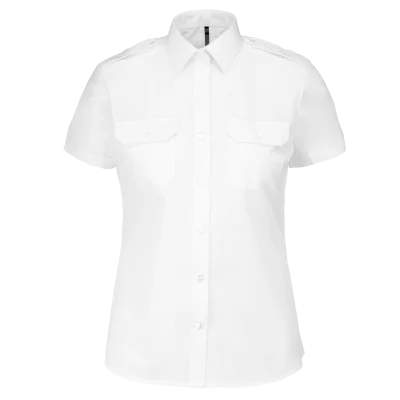 Chemise pilote manches courtes femme