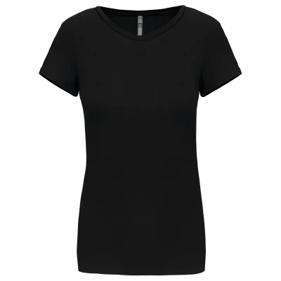 T-shirt col rond manches courtes femme